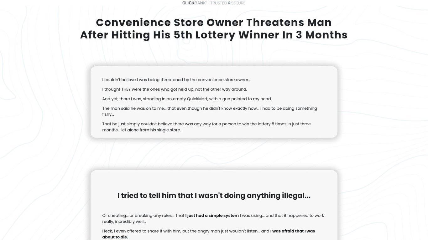 Lottery Defeated - $4 EPC On Our Unique Lotto Software