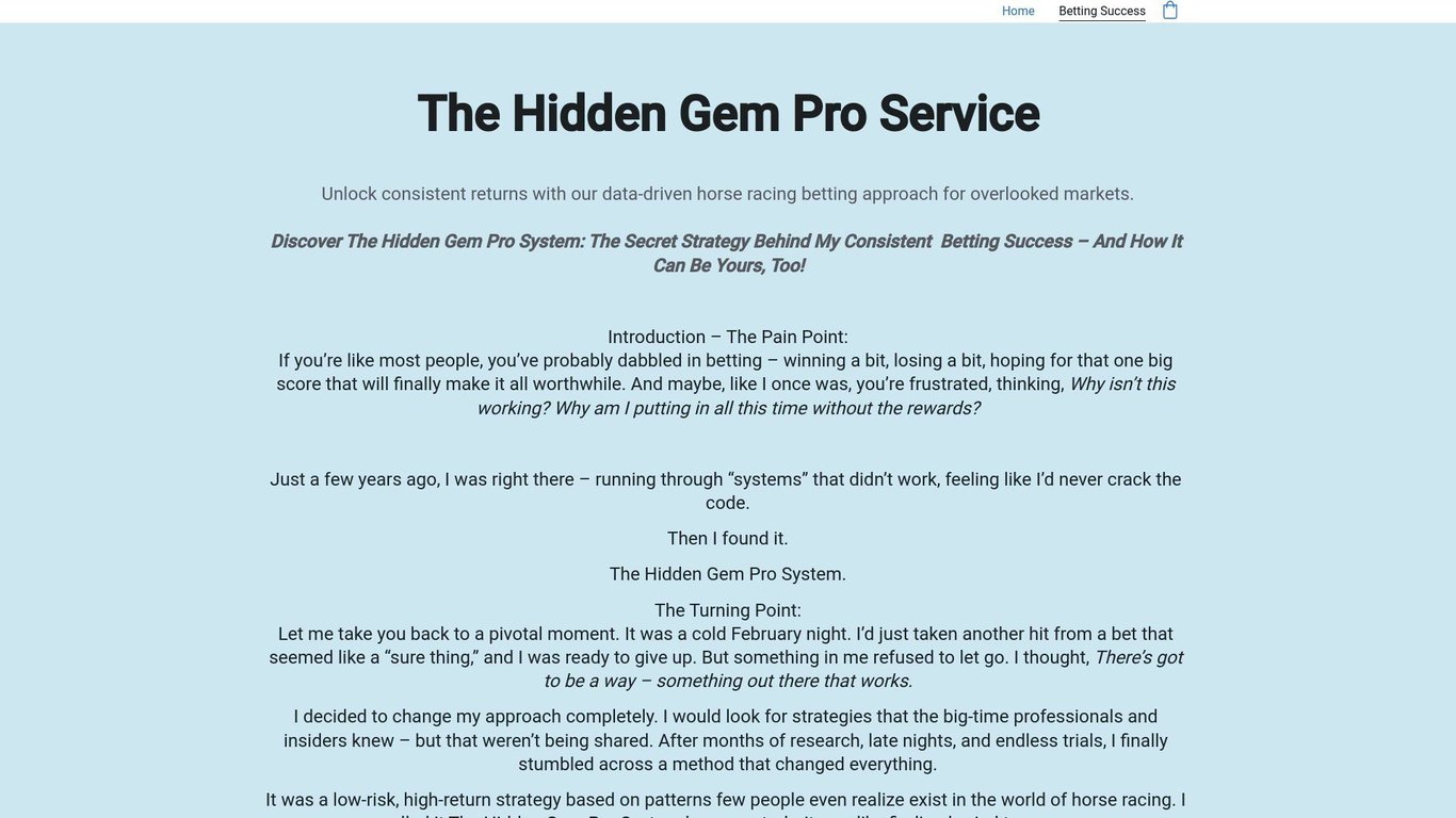 The Hidden Gem Pro Service
