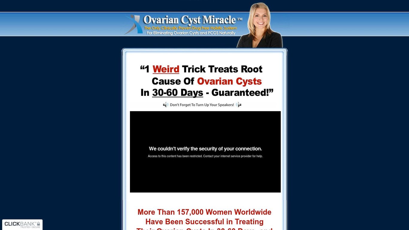 Ovarian Cyst Miracle (tm): *$39/Sale! Top Ovarian Cysts Site on CB!