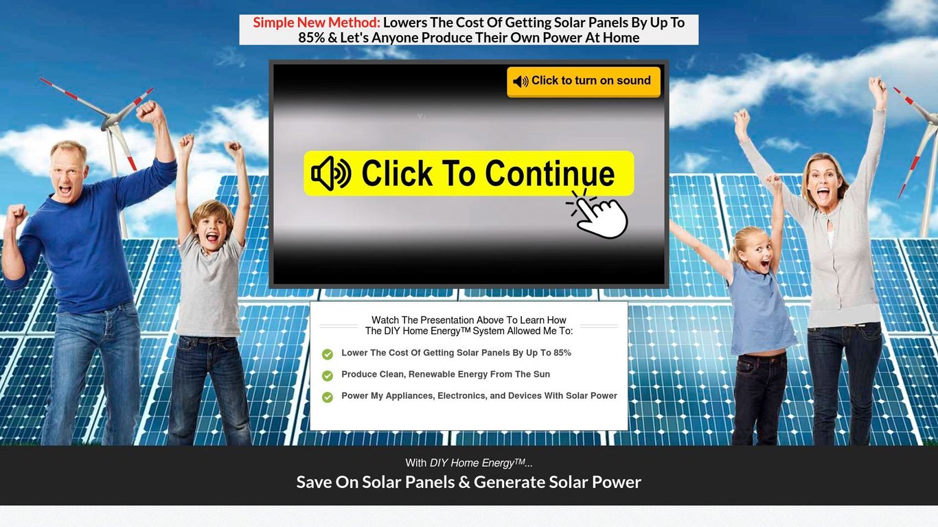 Hot Offer! Solar Power program that truly helps people! Crazy EPCs! Screenshot