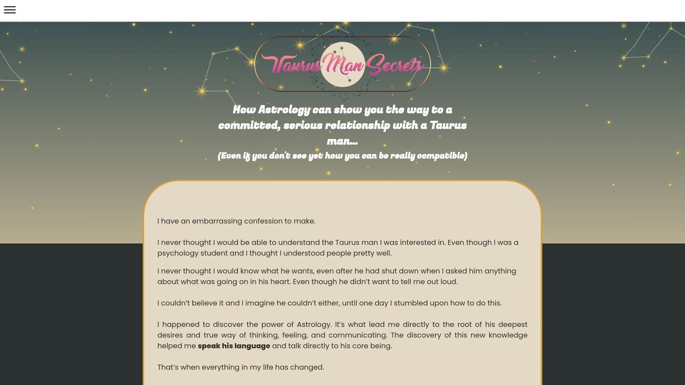 Taurus Man Secrets: Make BANK $$$ In “Tiny” Niche Of Desperate Buyers